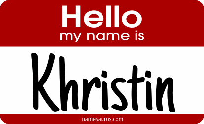 Hello my name is Khristin png download