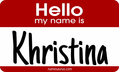 Hello my name is Khristina png download