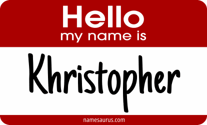 Hello my name is Khristopher png download