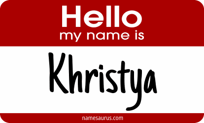 Hello my name is Khristya png download
