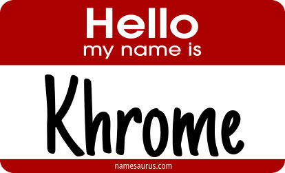 Hello my name is Khrome png download