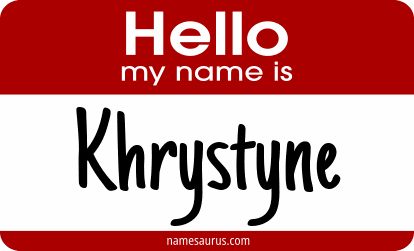 Hello my name is Khrystyne png download