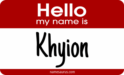 Hello my name is Khyion png download