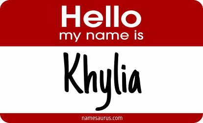 Hello my name is Khylia png download
