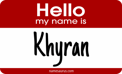 Hello my name is Khyran png download