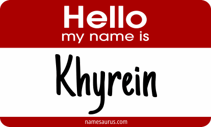 Hello my name is Khyrein png download