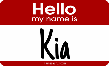 Hello my name is Kia png download
