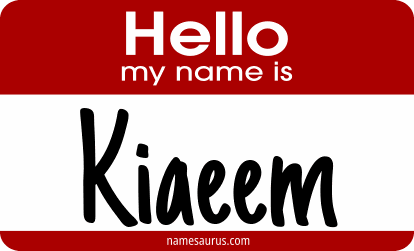 Hello my name is Kiaeem png download