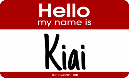Hello my name is Kiai png download