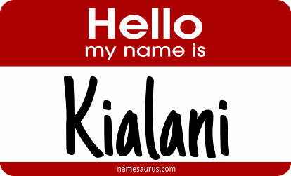 Hello my name is Kialani png download