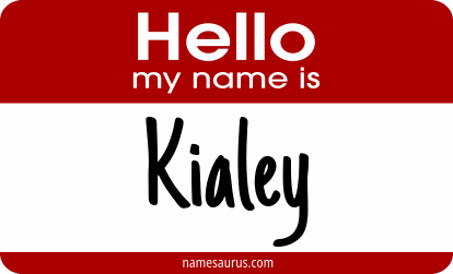 Hello my name is Kialey png download