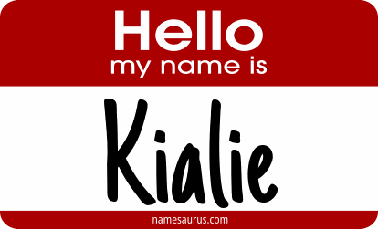 Hello my name is Kialie png download