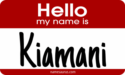Hello my name is Kiamani png download