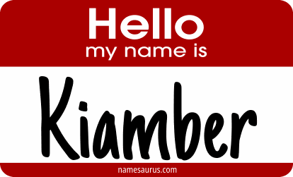 Hello my name is Kiamber png download