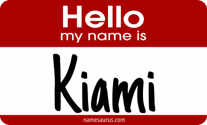 Hello my name is Kiami png download