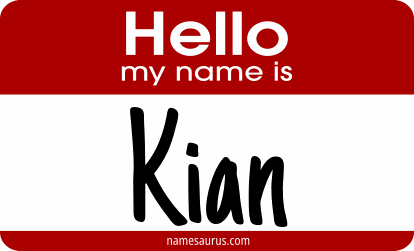 Hello my name is Kian png download
