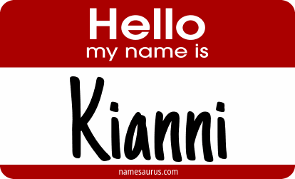 Hello my name is Kianni png download