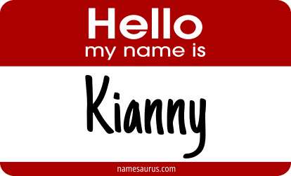 Hello my name is Kianny png download