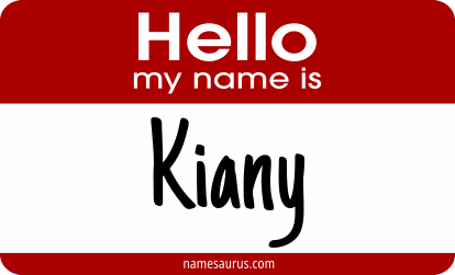 Hello my name is Kiany png download