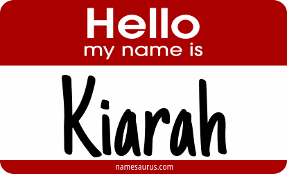 Hello my name is Kiarah png download