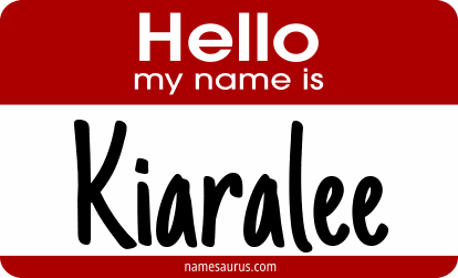 Hello my name is Kiaralee png download