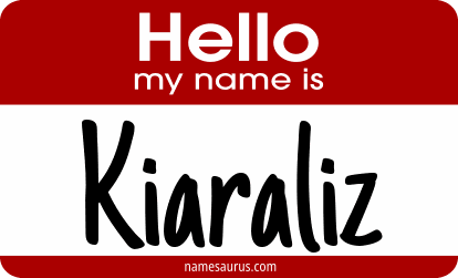 Hello my name is Kiaraliz png download