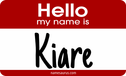 Hello my name is Kiare png download