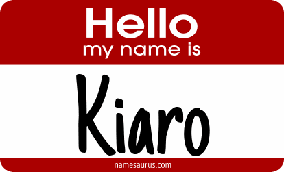 Hello my name is Kiaro png download