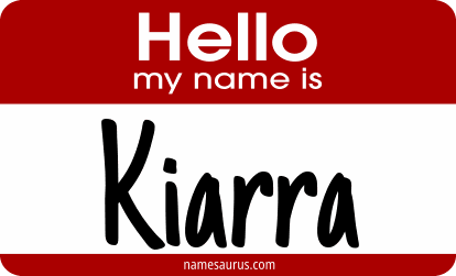 Hello my name is Kiarra png download