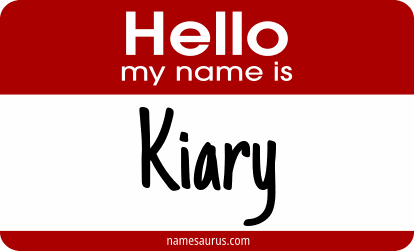 Hello my name is Kiary png download