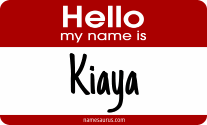 Hello my name is Kiaya png download