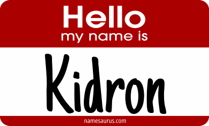 Hello my name is Kidron png download