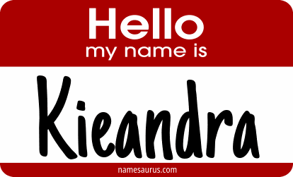 Hello my name is Kieandra png download