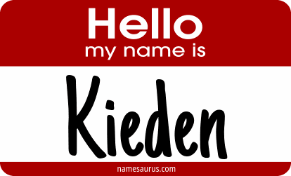 Hello my name is Kieden png download