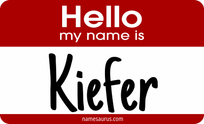 Hello my name is Kiefer png download