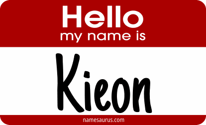 Hello my name is Kieon png download