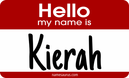 Hello my name is Kierah png download