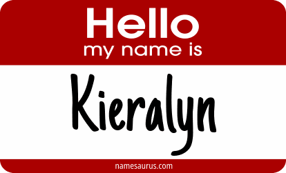 Hello my name is Kieralyn png download