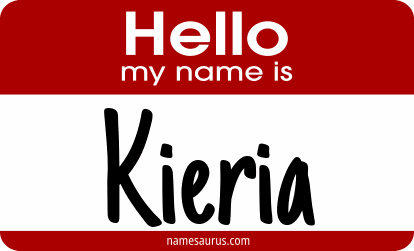 Hello my name is Kieria png download