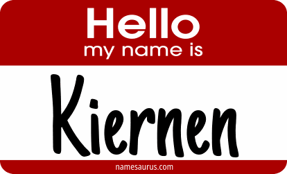 Hello my name is Kiernen png download