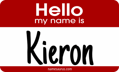 Hello my name is Kieron png download