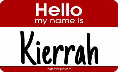 Hello my name is Kierrah png download