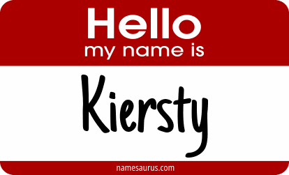 Hello my name is Kiersty png download