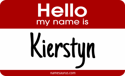 Hello my name is Kierstyn png download