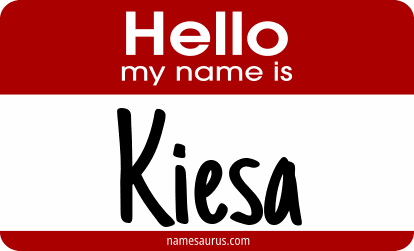 Hello my name is Kiesa png download