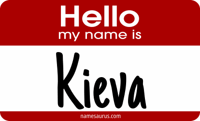Hello my name is Kieva png download