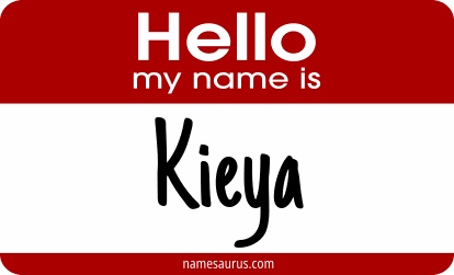 Hello my name is Kieya png download