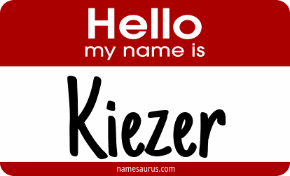 Hello my name is Kiezer png download