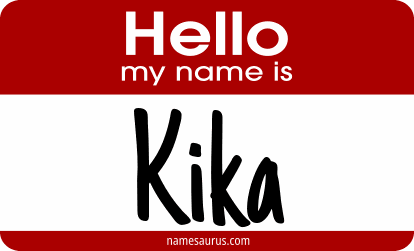 Hello my name is Kika png download