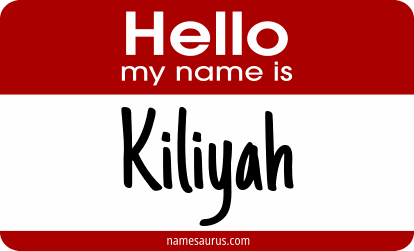 Hello my name is Kiliyah png download